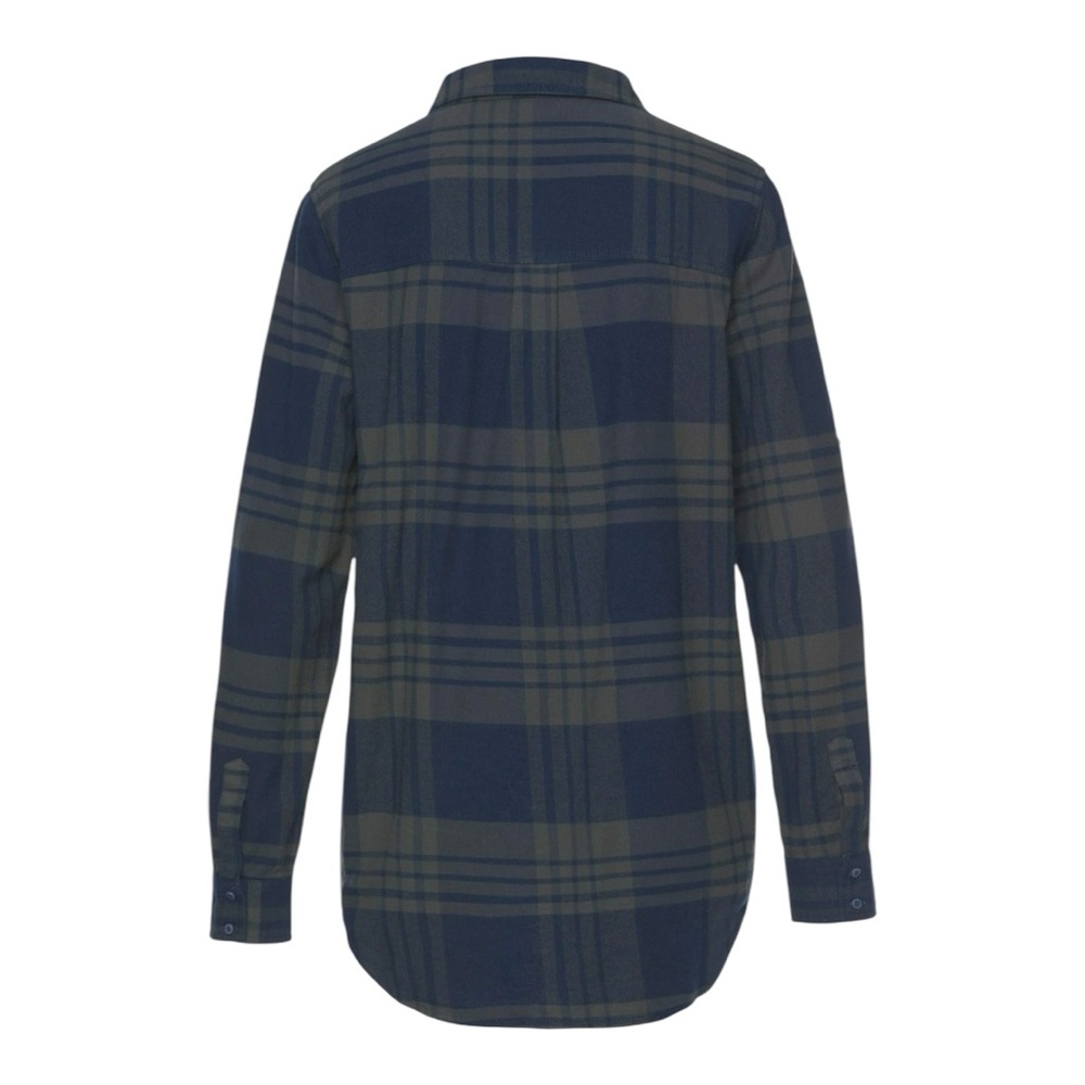 Lascana plaid tab sleeve top - Picture 3 of 5